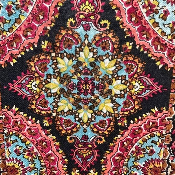 Billabong Gypsy Sol Dress Multiprint Boho Hippie 70's Edgy Size M - Picture 8 of 12